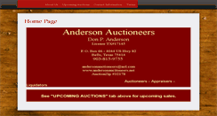 Desktop Screenshot of andersonauctioneers.net