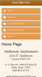 Mobile Screenshot of andersonauctioneers.net